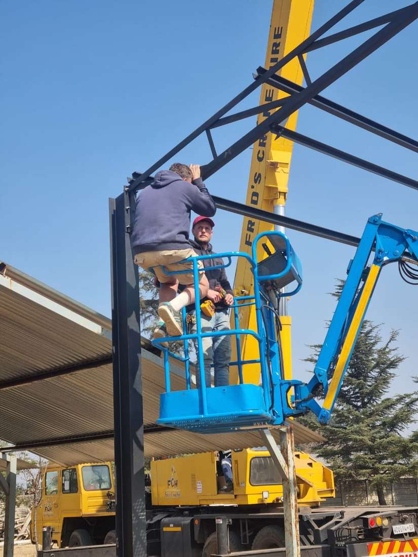 Crane hire installation